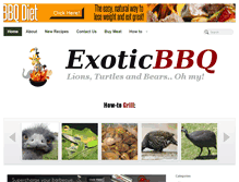 Tablet Screenshot of exoticbbq.com